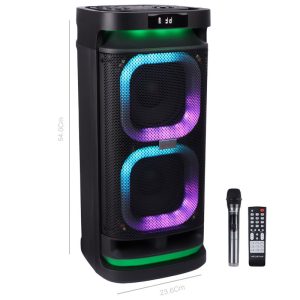 اسپیکر چمدانی بلوتوثی هویت SQ120BT + میکروفون و ریموت کنترل